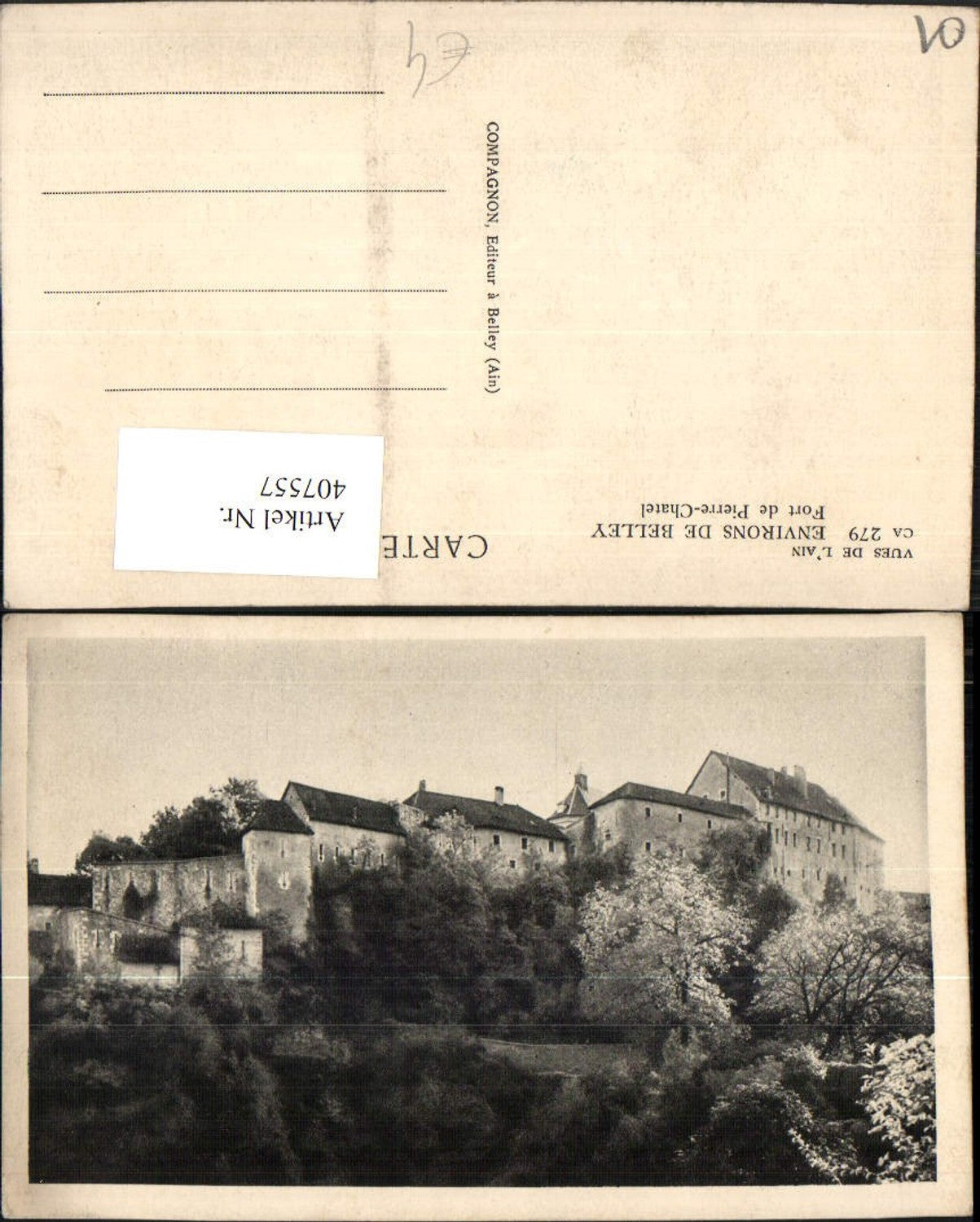 407557,Rhone-Alpes Ain Belley Fort de Pierre-Chatel Festung