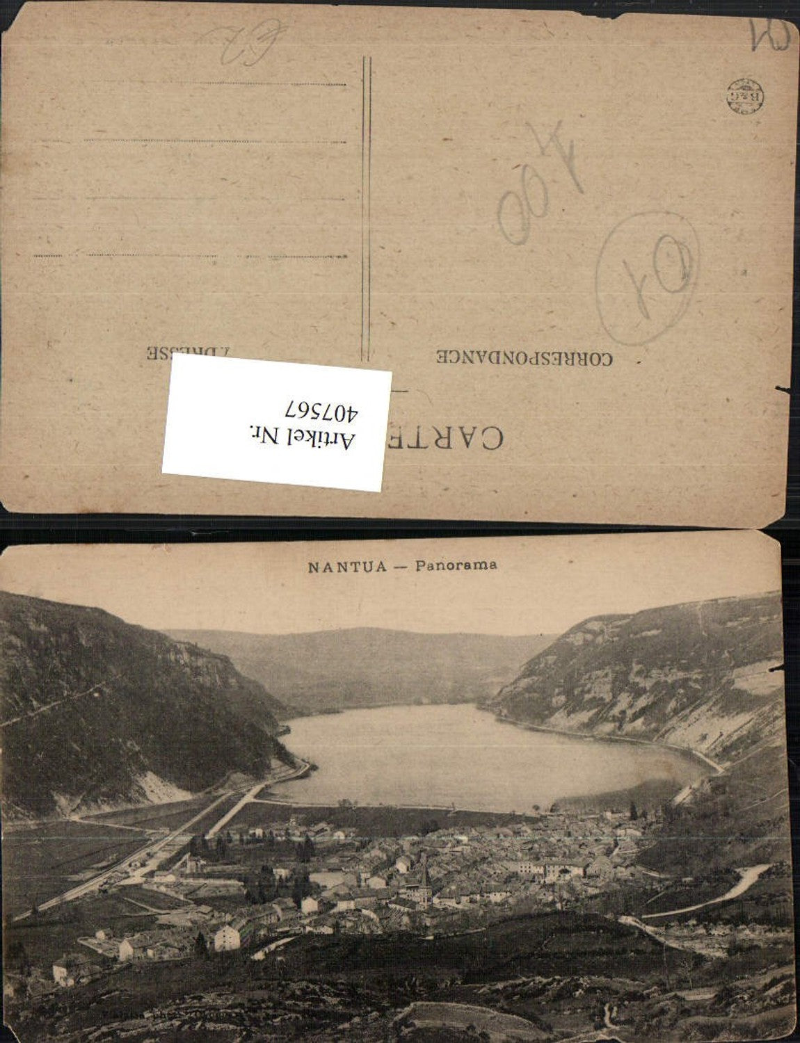 407567,Rhone-Alpes Ain Nantua Panorama Totale