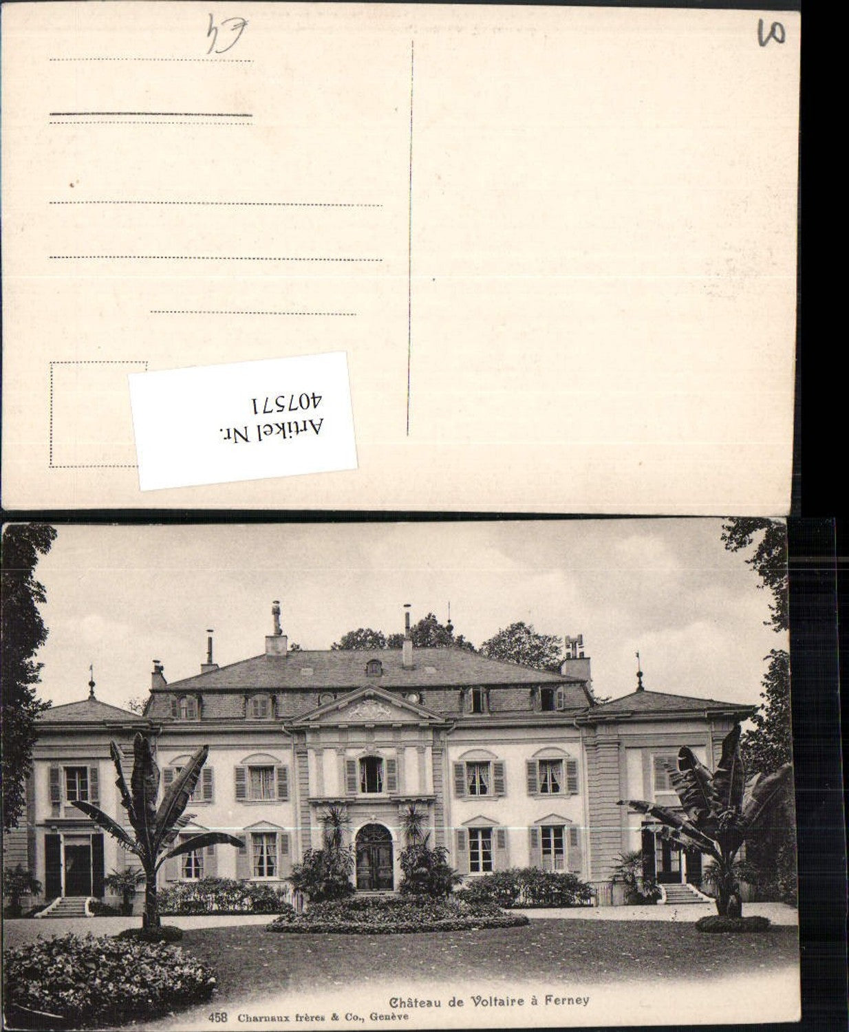 407571,Rhone-Alpes Ain Ferney Chateau de Voltaire Schloss