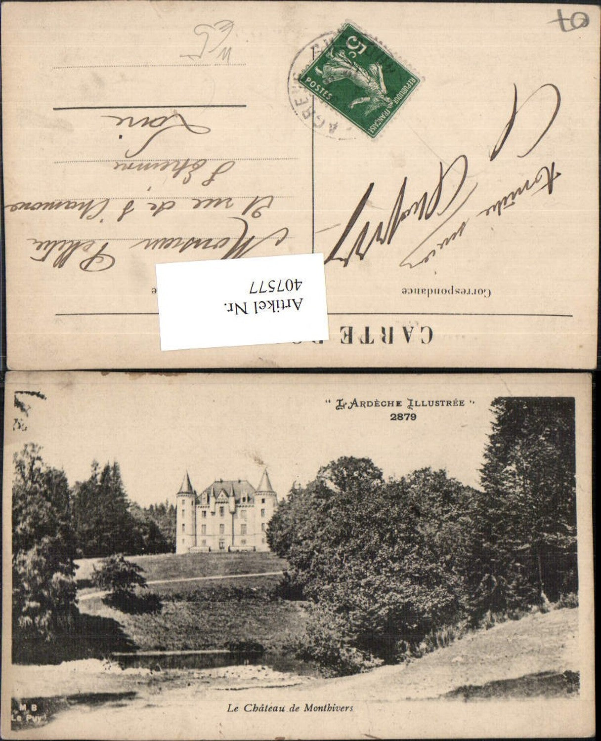 407577,Rhoen-Alpes Ardeche Le Chateau de Monthivers Schloss