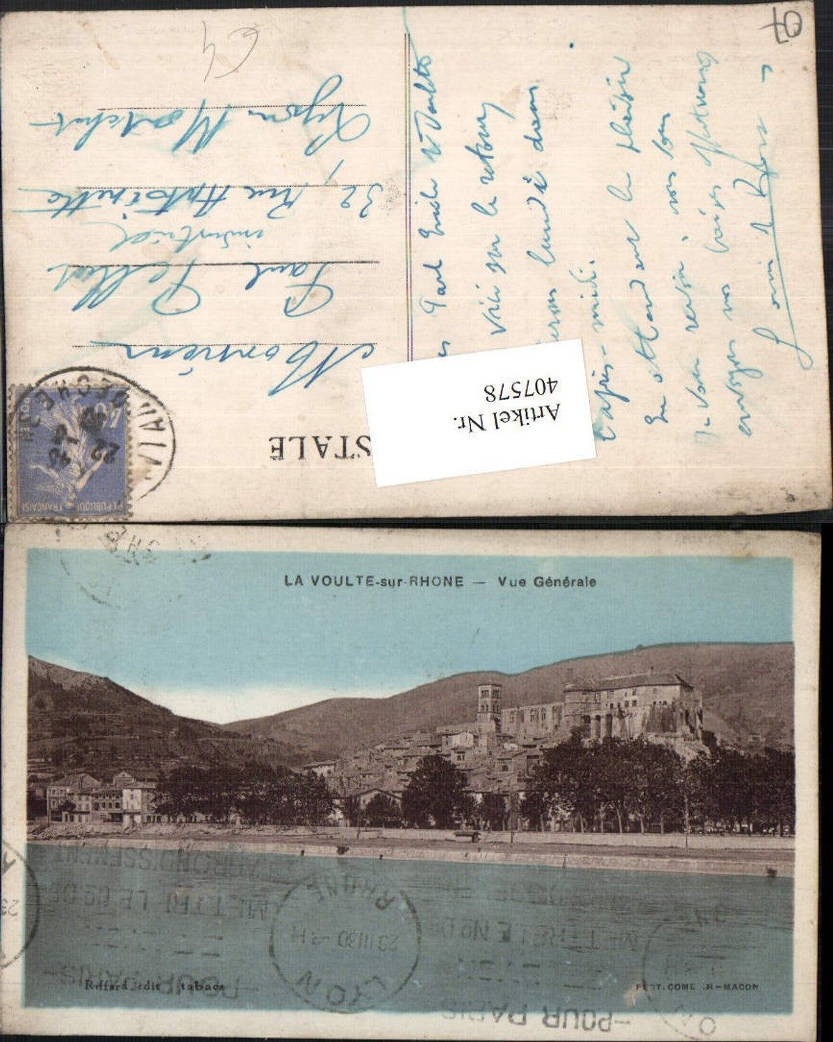 407578,Rhoen-Alpes Ardeche La Voulte-sur-Rhone Vue Generale Totale