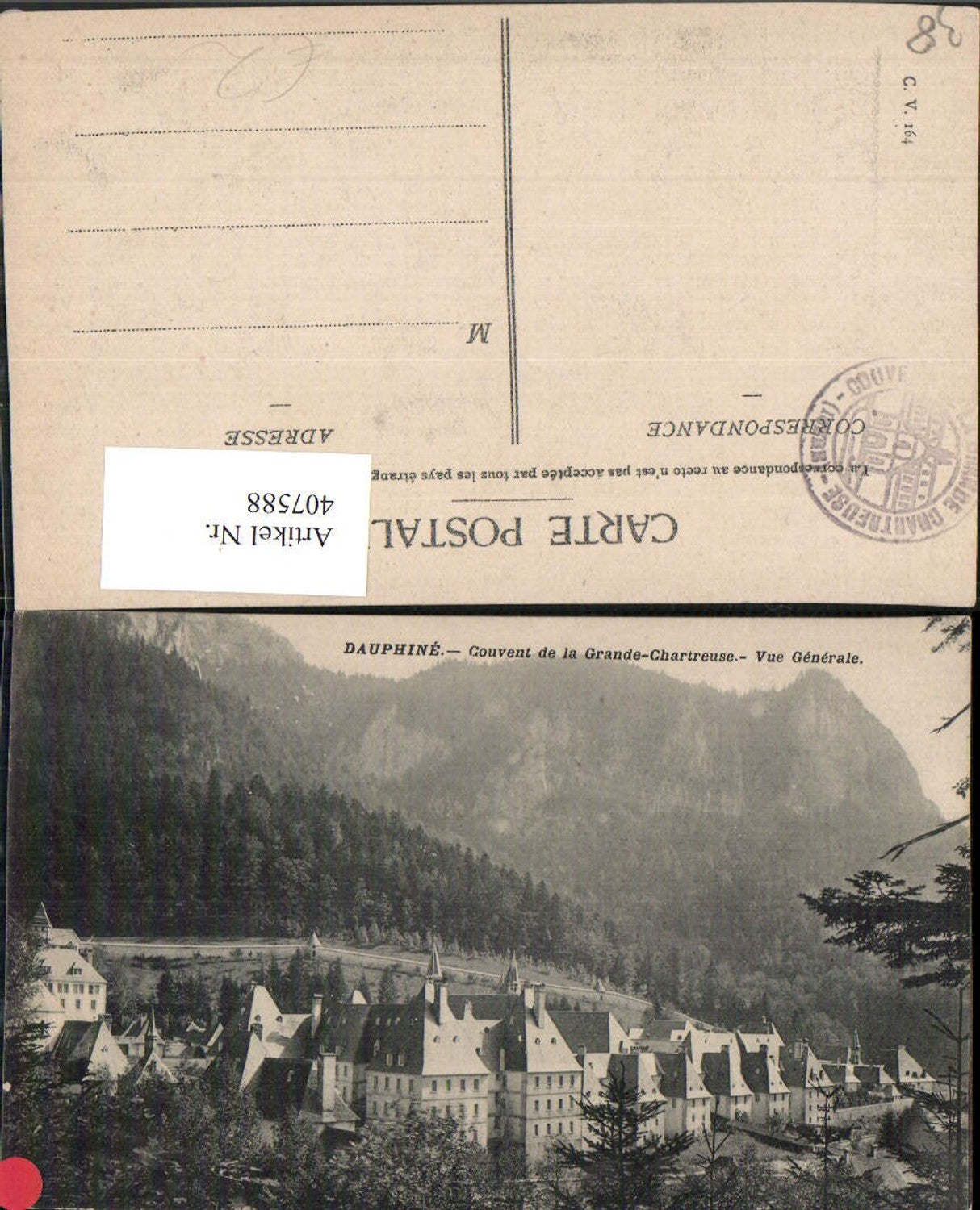 407588,Rhone-Alpes Isere Couvent de la Grande Chartreuse Kartause