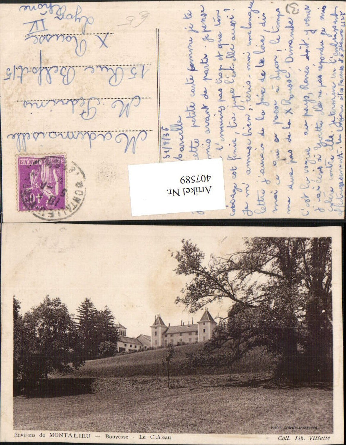 407589,Rhone-Alpes Isere Montalieu Bouvesse Le Chateau Schloss