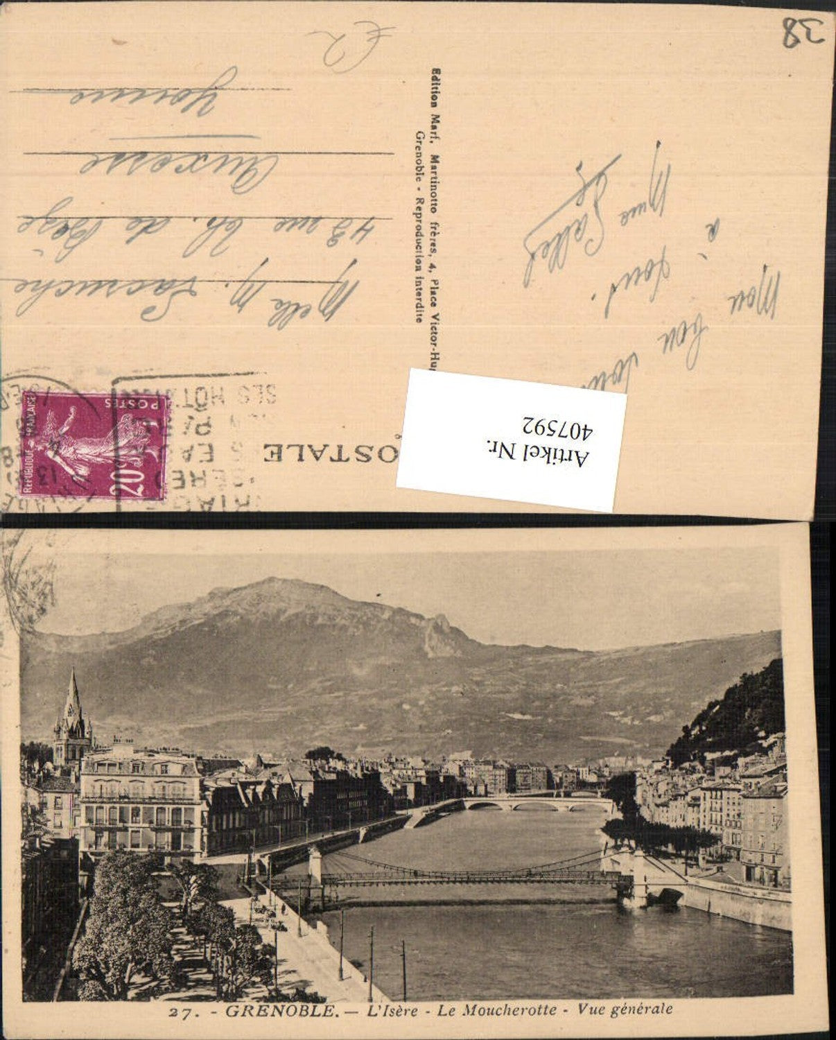 407592,Rhone-Alpes Isere Grenoble Le Moucherotte Teilansicht Brücken Bergkulisse