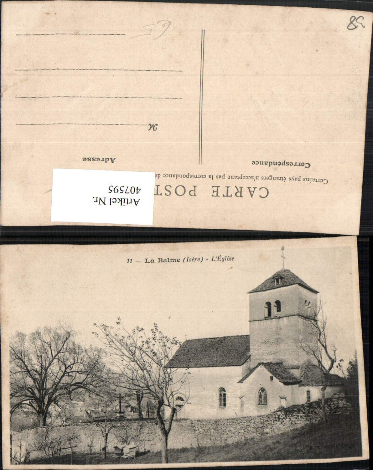 407595,Rhone-Alpes Isere La Balme L'Eglise Kirche