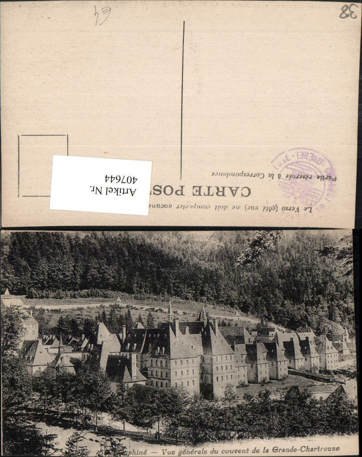 407644,Rhone-Alpes Isere Grande Chartreuse Vue generale de Couvent Kloster