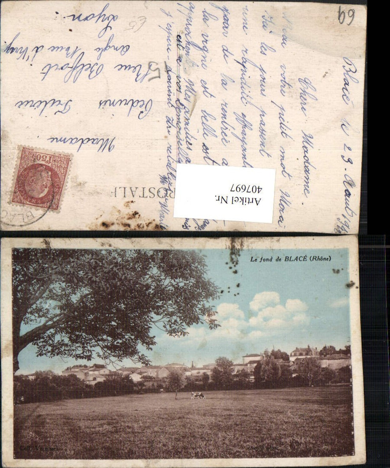 407697,Rhone-Alpes Rhone Le fond de Blace Teilansicht