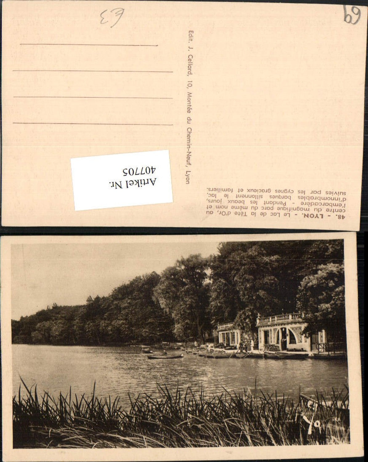 407705,Rhone-Alpes Rhone Lyon Lac de la Tete d'Or See