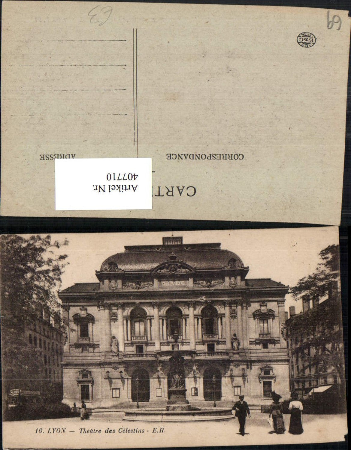 407710,Rhone-Alpes Rhone Lyon Theatre des Celestins Theater