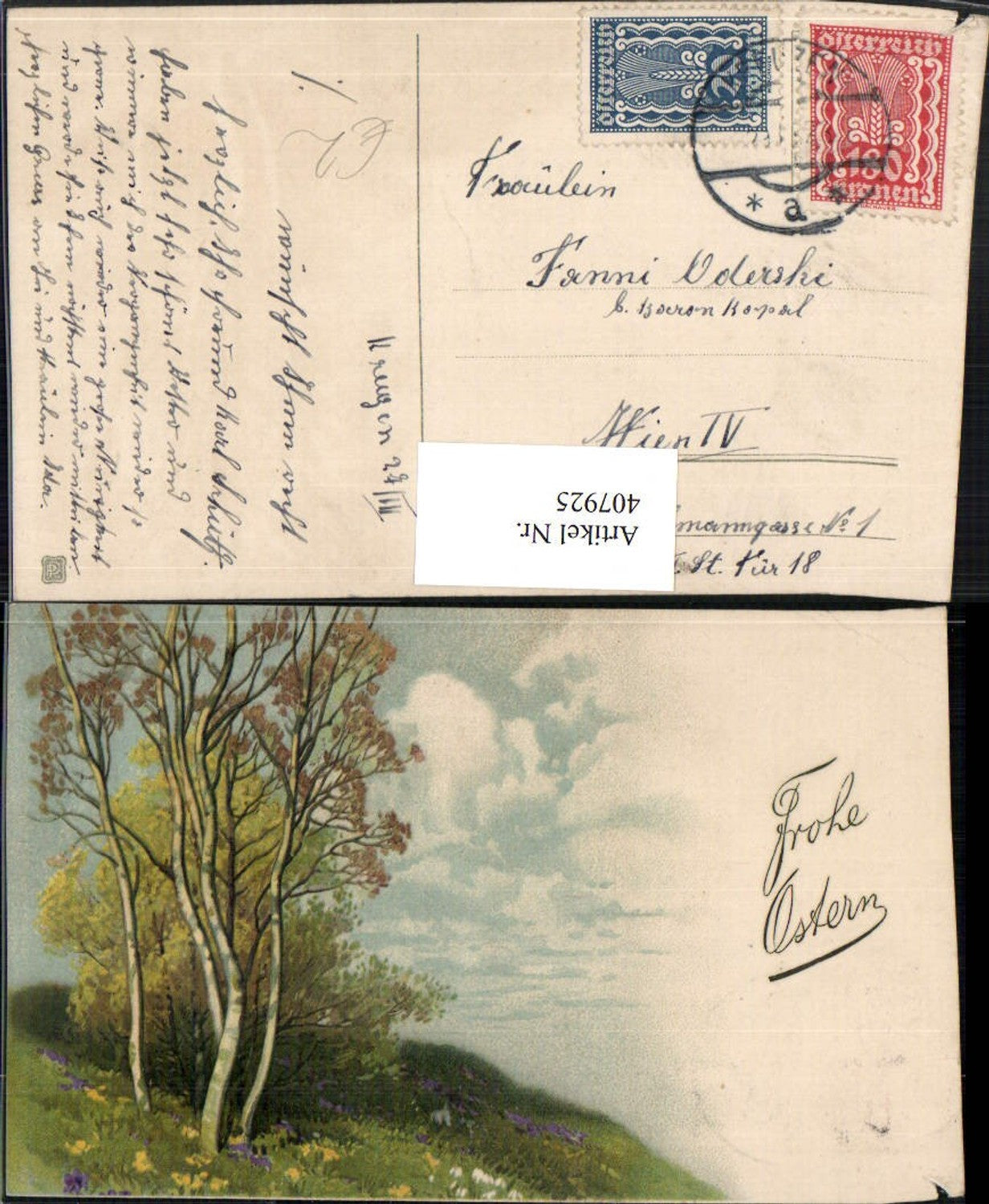 407925, Artist AK Easter Landscape Trees
