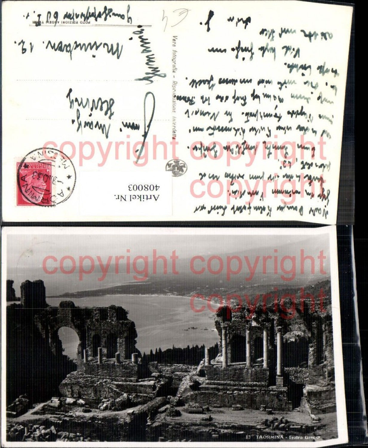 408003,Taormina Teatro Greco Archäologie Ausgrabung