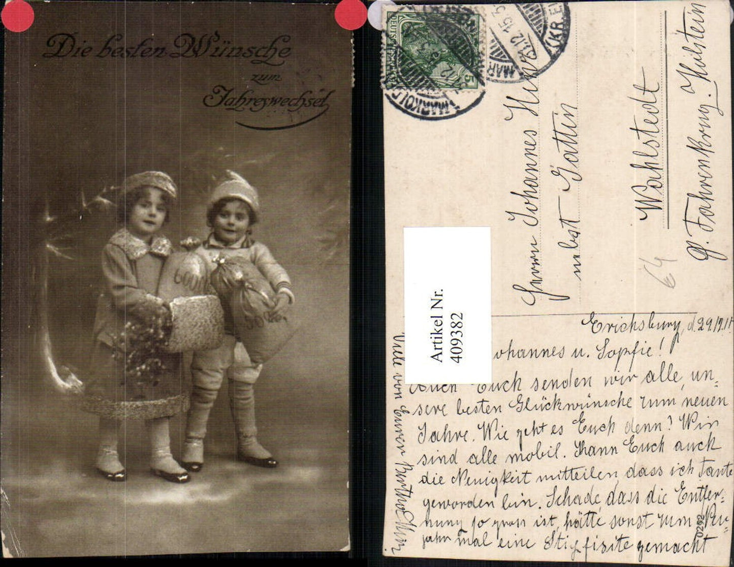 409382,Neujahr Kinder Muff Geldsäcke Säcke