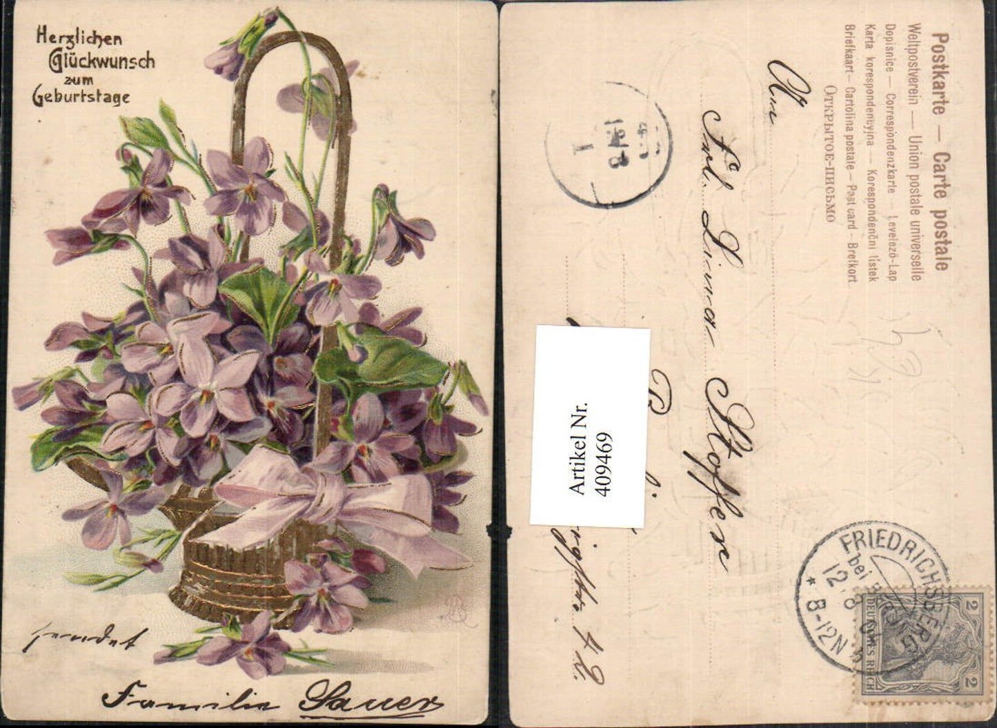 Alte Ansichtskarte – Old Postcard