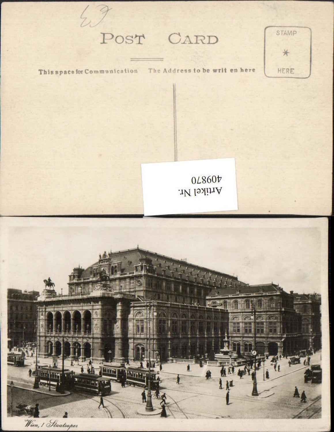 Alte Ansichtskarte – Old Postcard