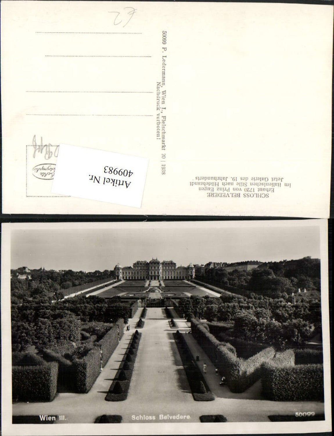 Alte Ansichtskarte – Old Postcard