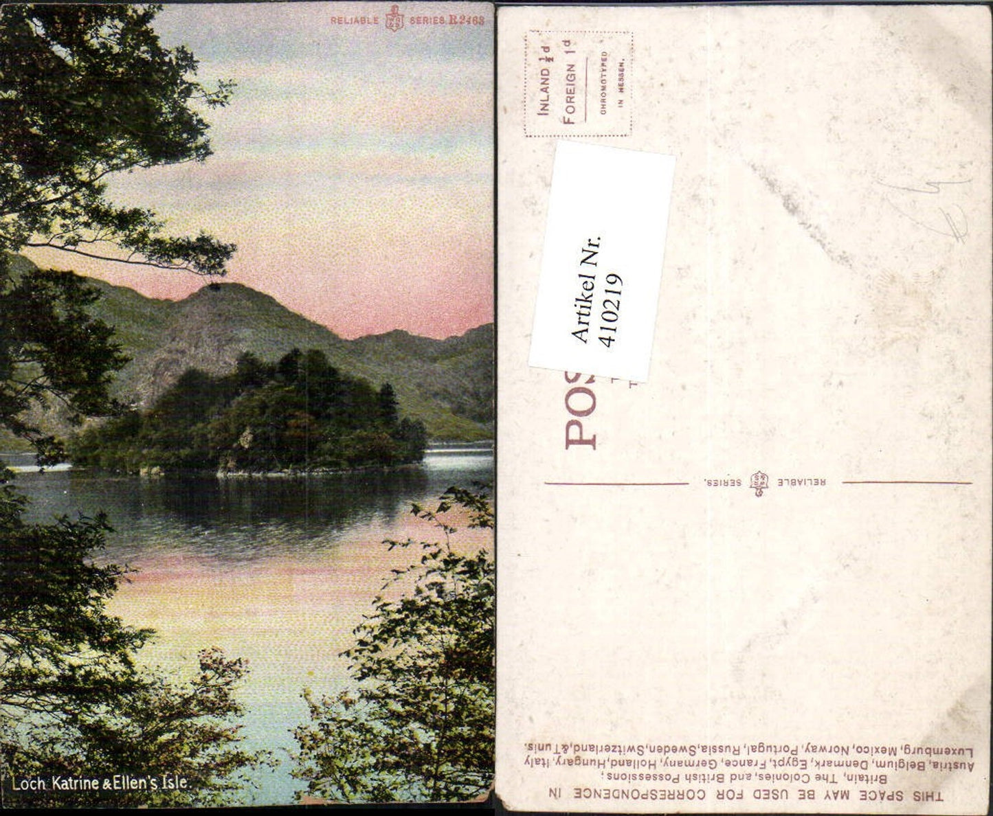 Alte Ansichtskarte – Old Postcard