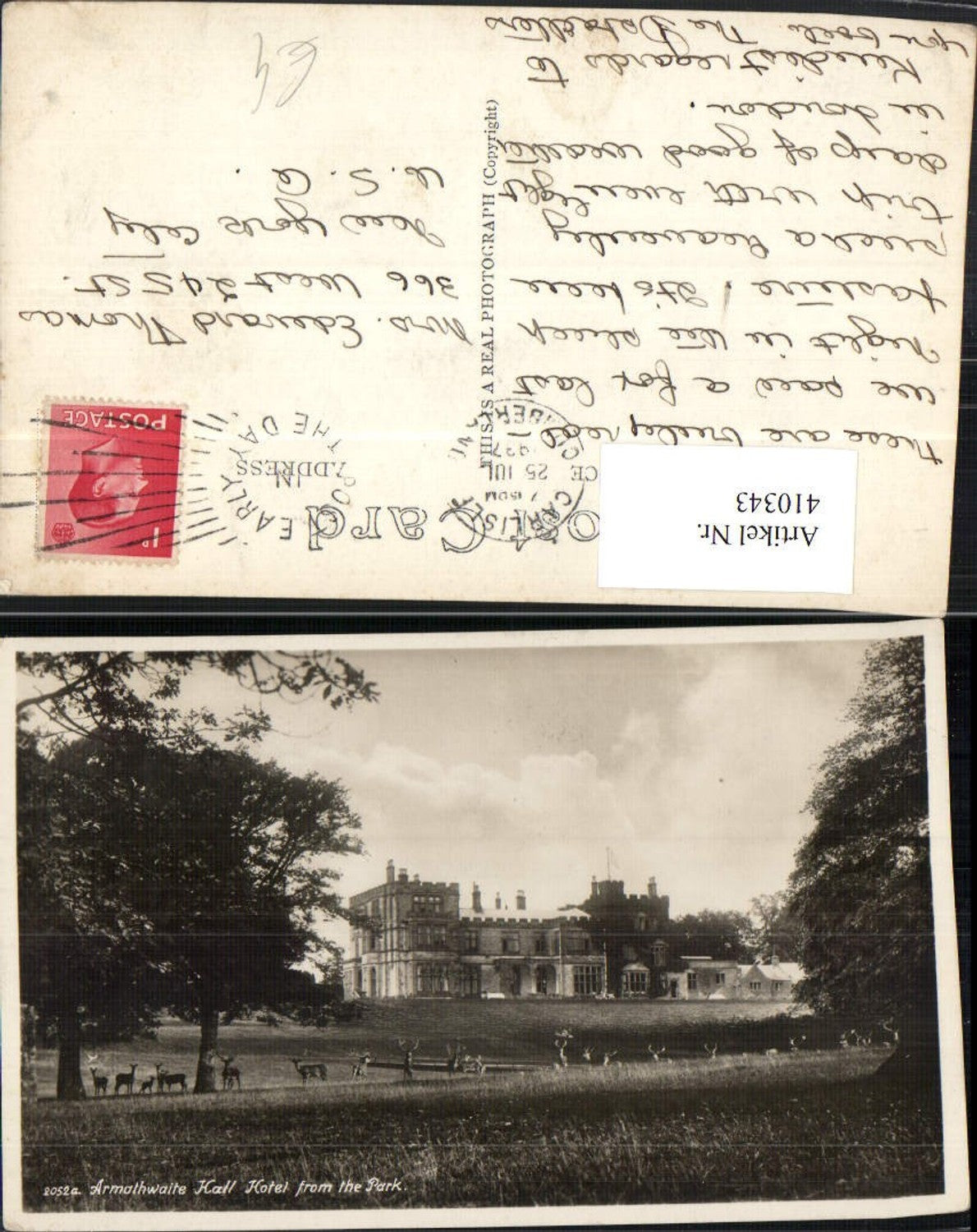 Alte Ansichtskarte – Old Postcard