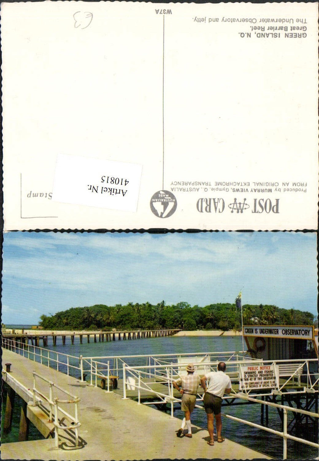 410815,Australia Australien Green Island Great Barrier Reef Underwater Observatory