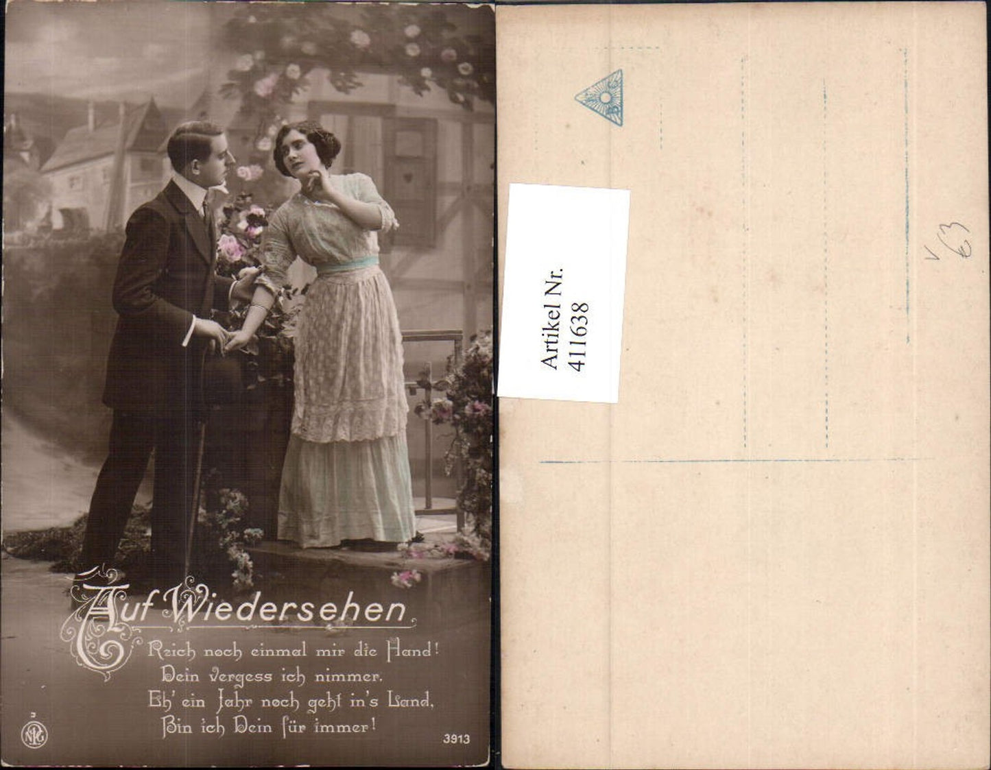 411638,Paar Händchenhalten Auf Wiedersehen Liebe pub NPG 3913