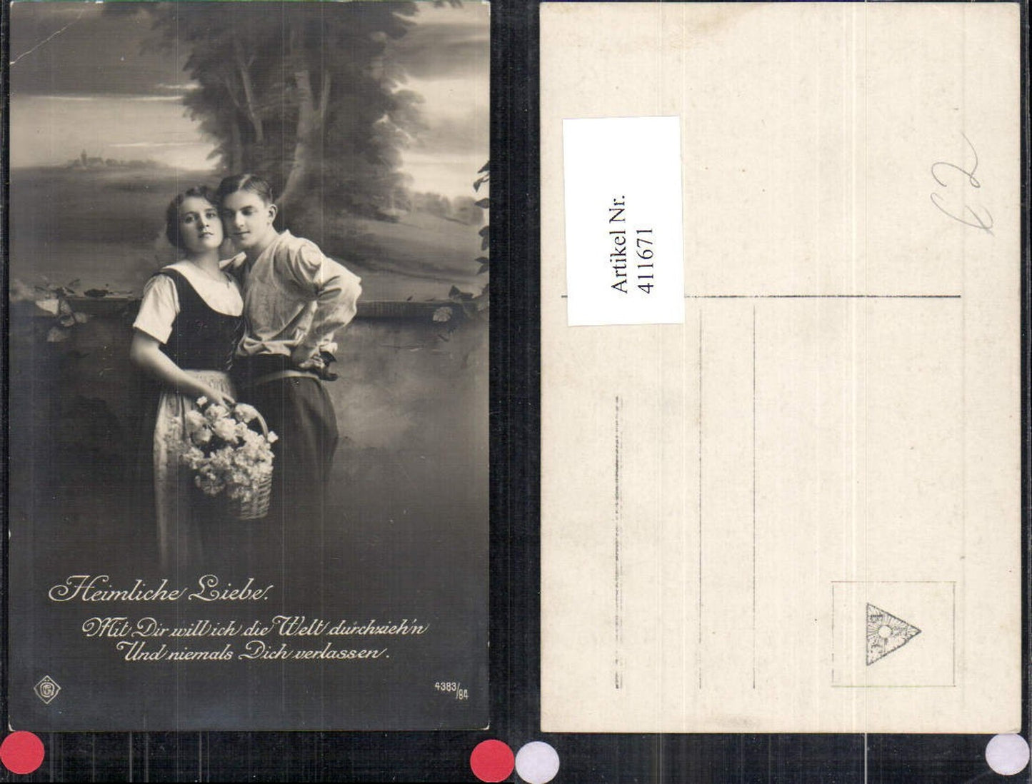 411671,Paar Heimliche Liebe Umarmung Spruch Blumenkorb