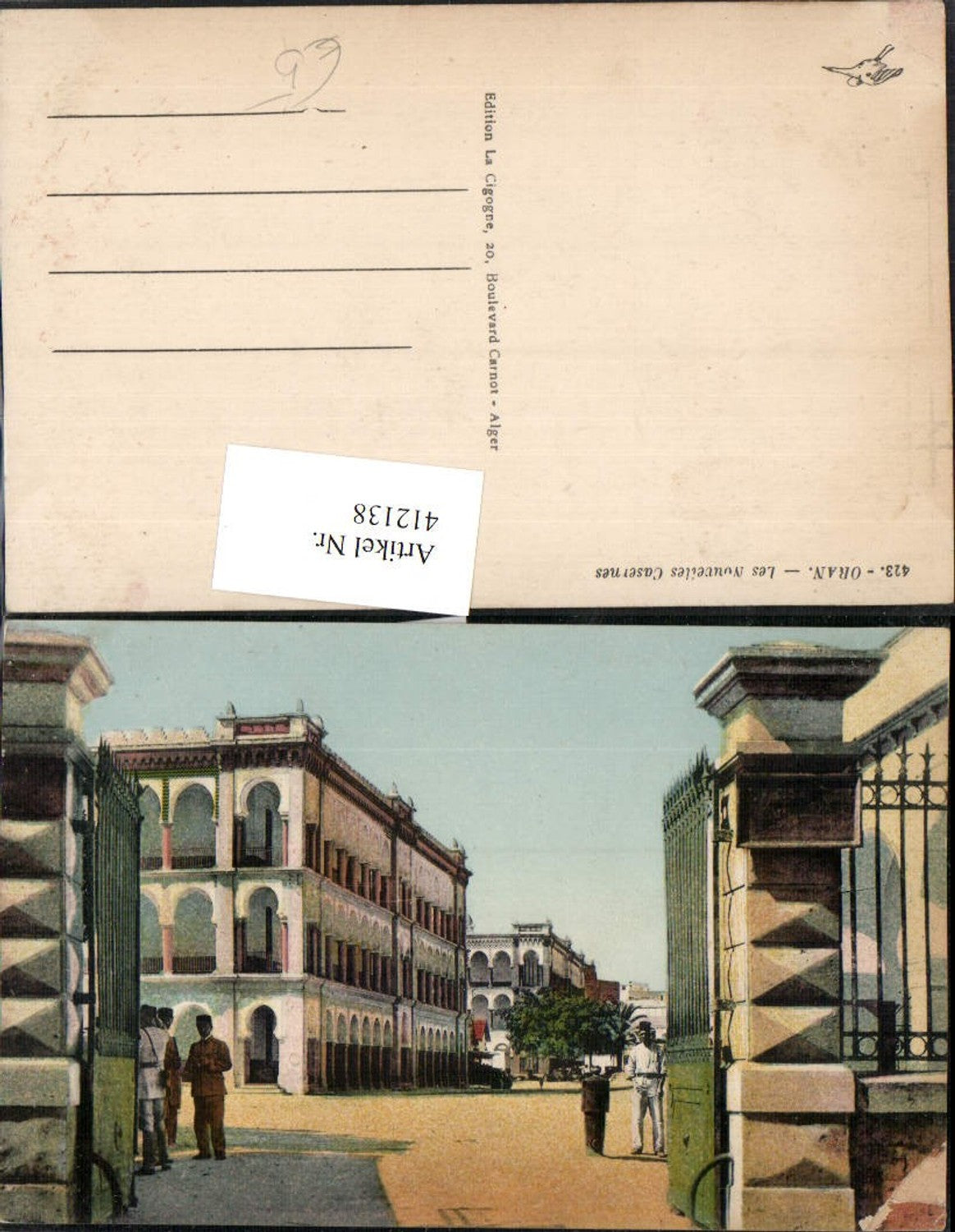 412138,Algeria Oran Les Nouveiles Casernes Kaserne