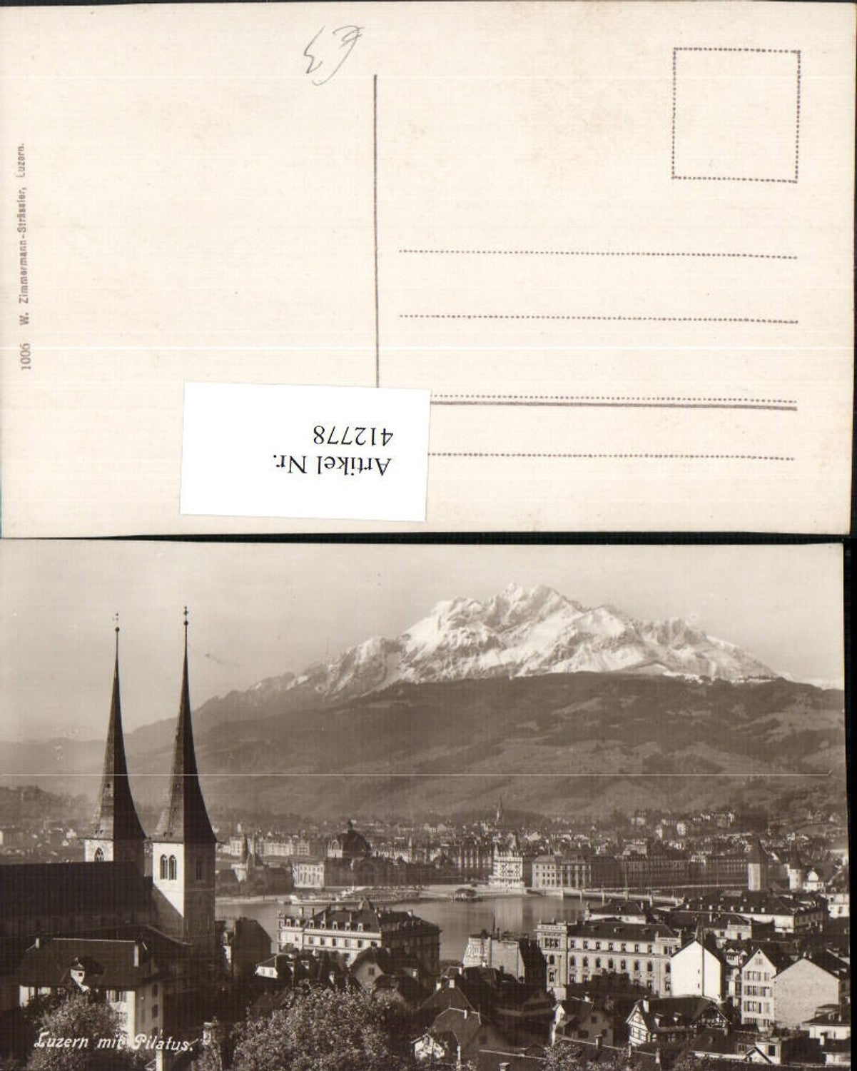 Alte Ansichtskarte – Old Postcard