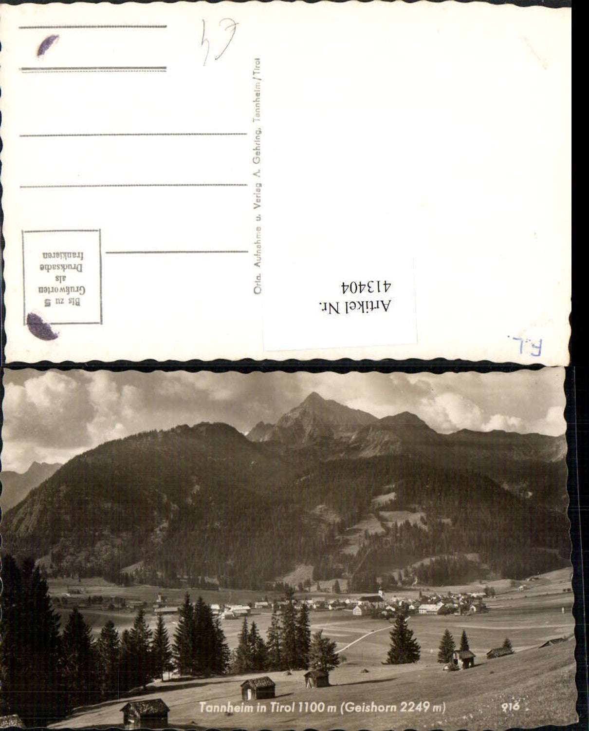 Alte Ansichtskarte – Old Postcard