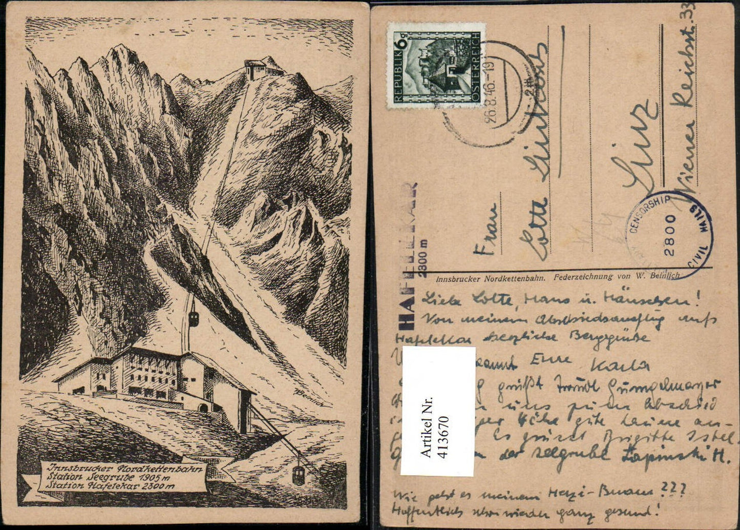 Alte Ansichtskarte – Old Postcard