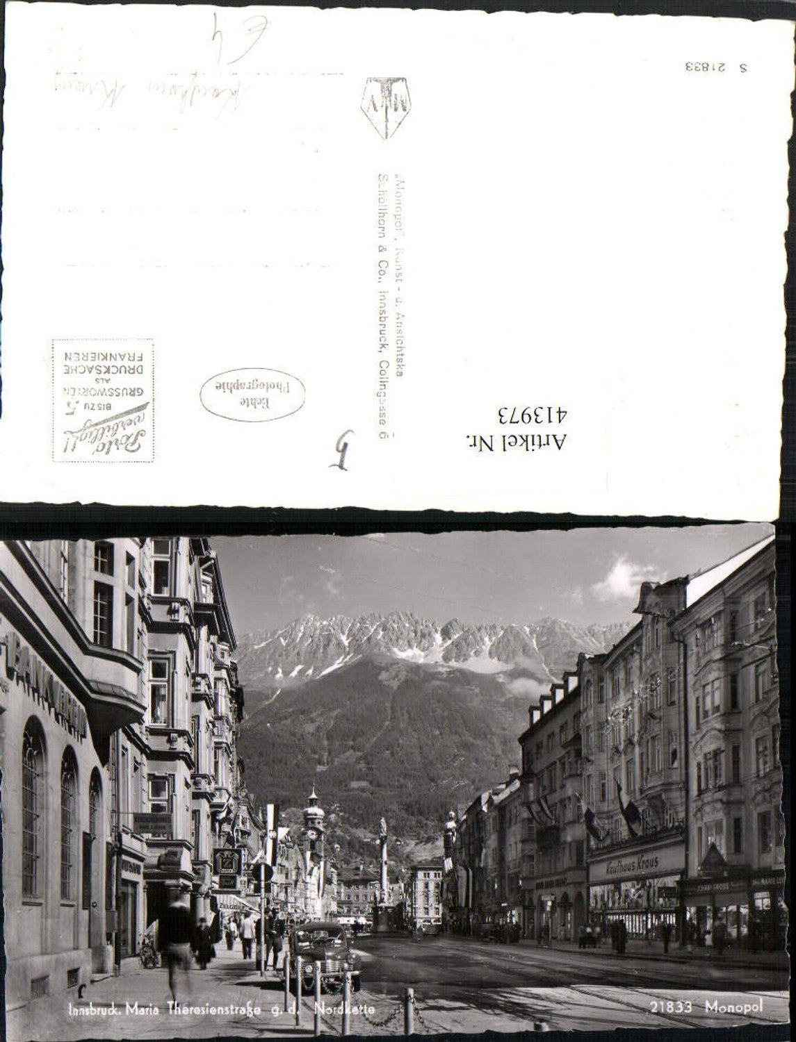 Alte Ansichtskarte – Old Postcard