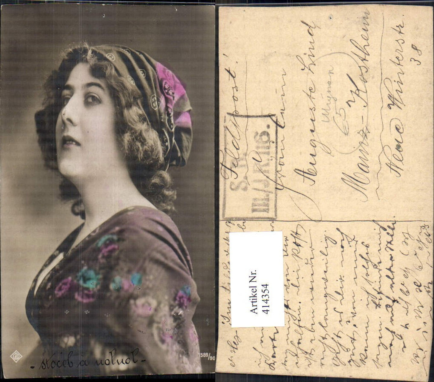414354,Frau Mignon Kopftuch