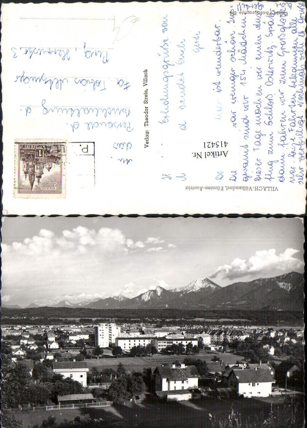 415421,Villach Völkendorf Totale Bergkulisse