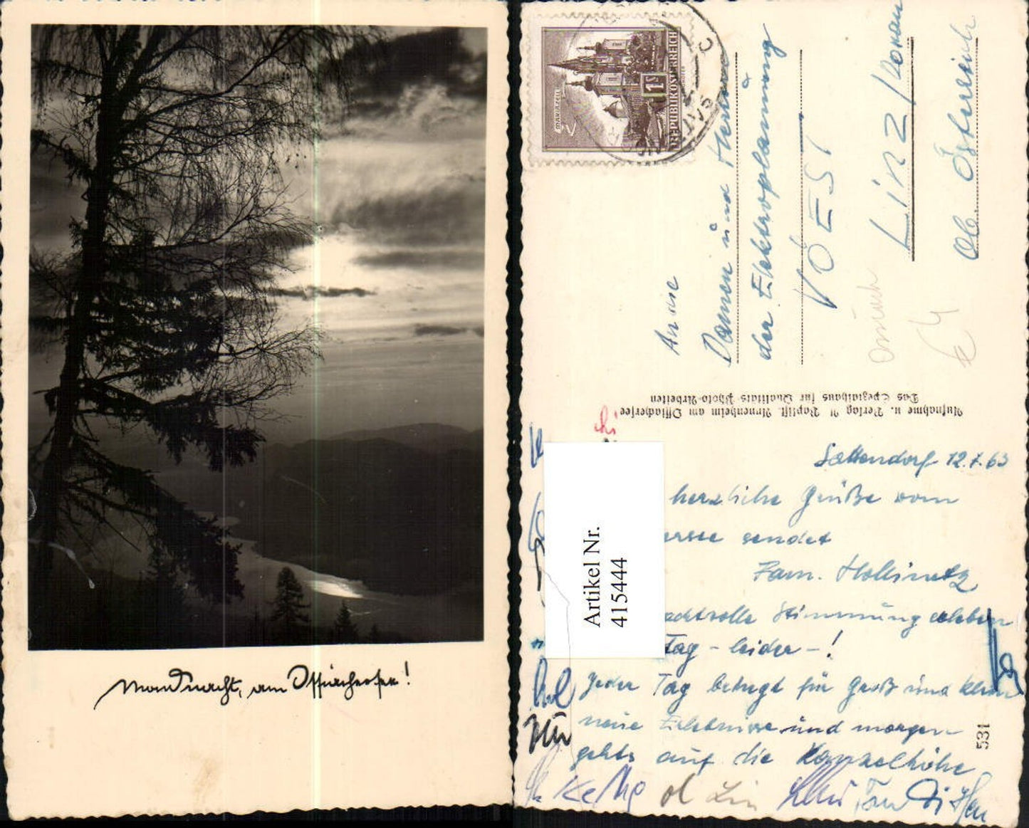 415444,Blick zum Ossiachersee See b. Sattendorf