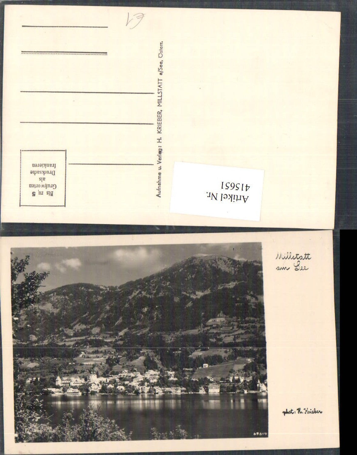 415651,Millstatt am See Totale Bergkulisse