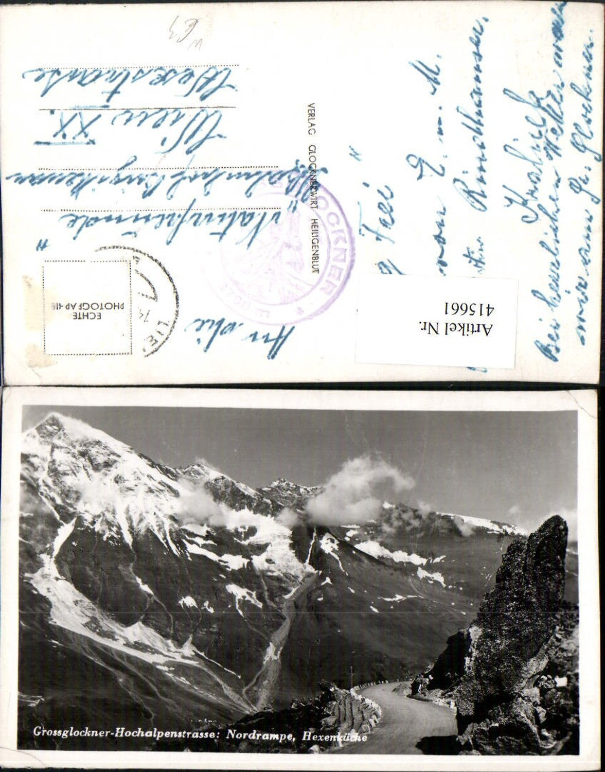415661,Großglockner Hochalpenstraße b. Heiligenblut Nordrampe Bergkulisse