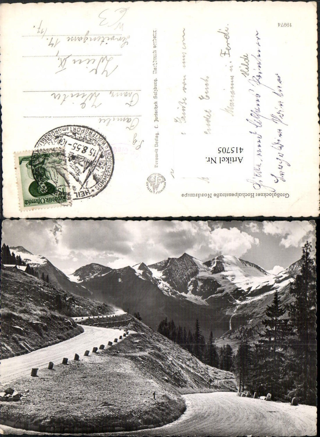 415705,Großglockner Hochalpenstraße b. Heiligenblut Nordrampe Bergkulisse