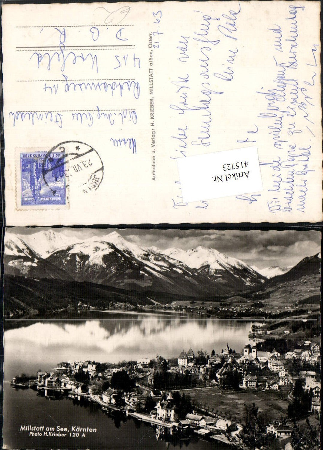 415723,Millstatt am See Totale Bergkulisse