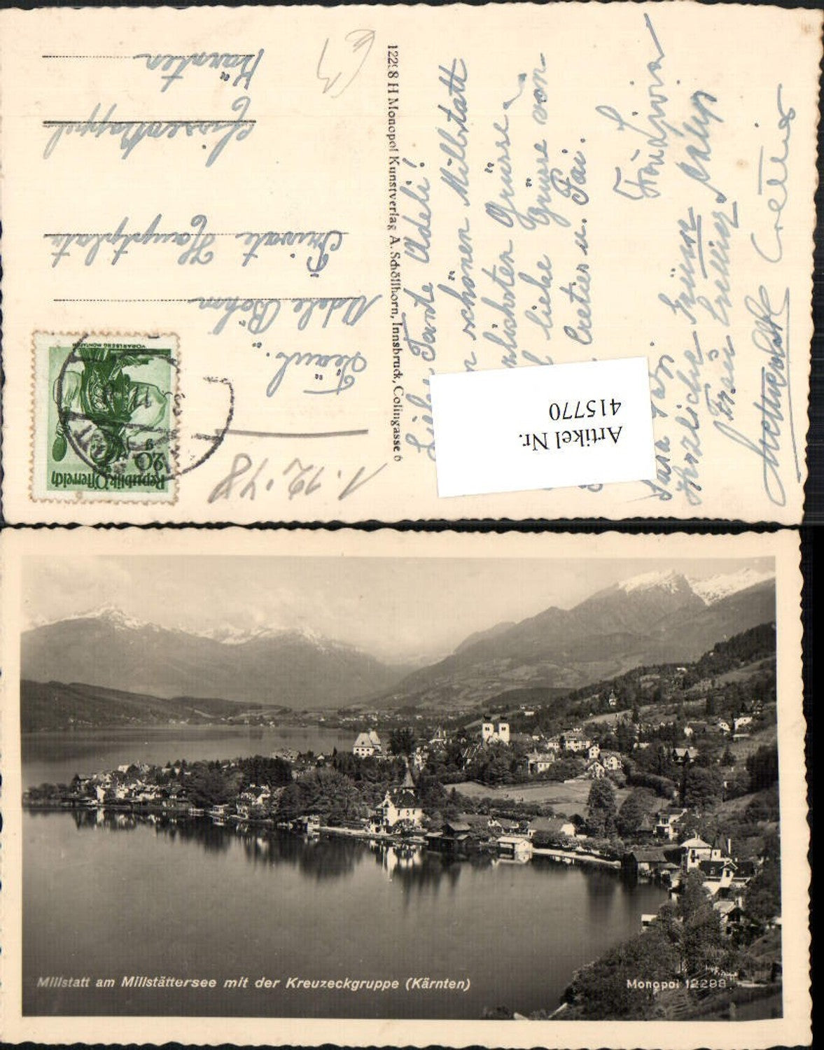 415770,Millstatt am Millstättersee Totale Bergkulisse
