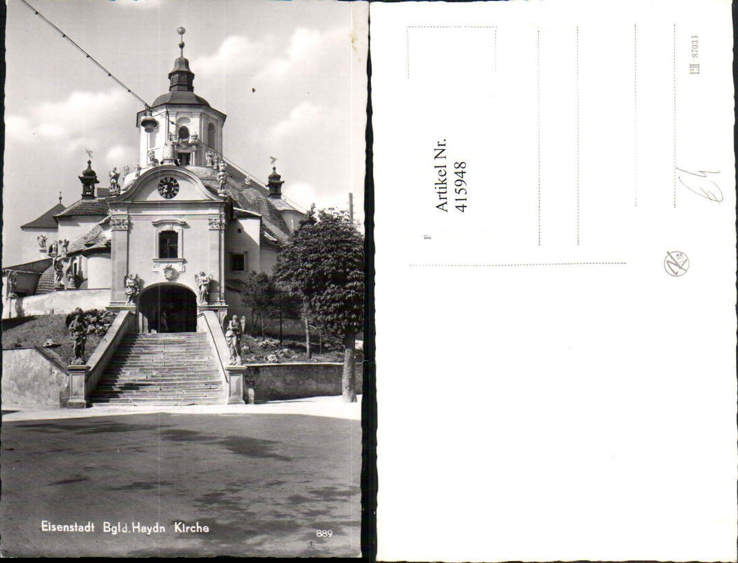 415948,Eisenstadt Haydn Kirche Stiege