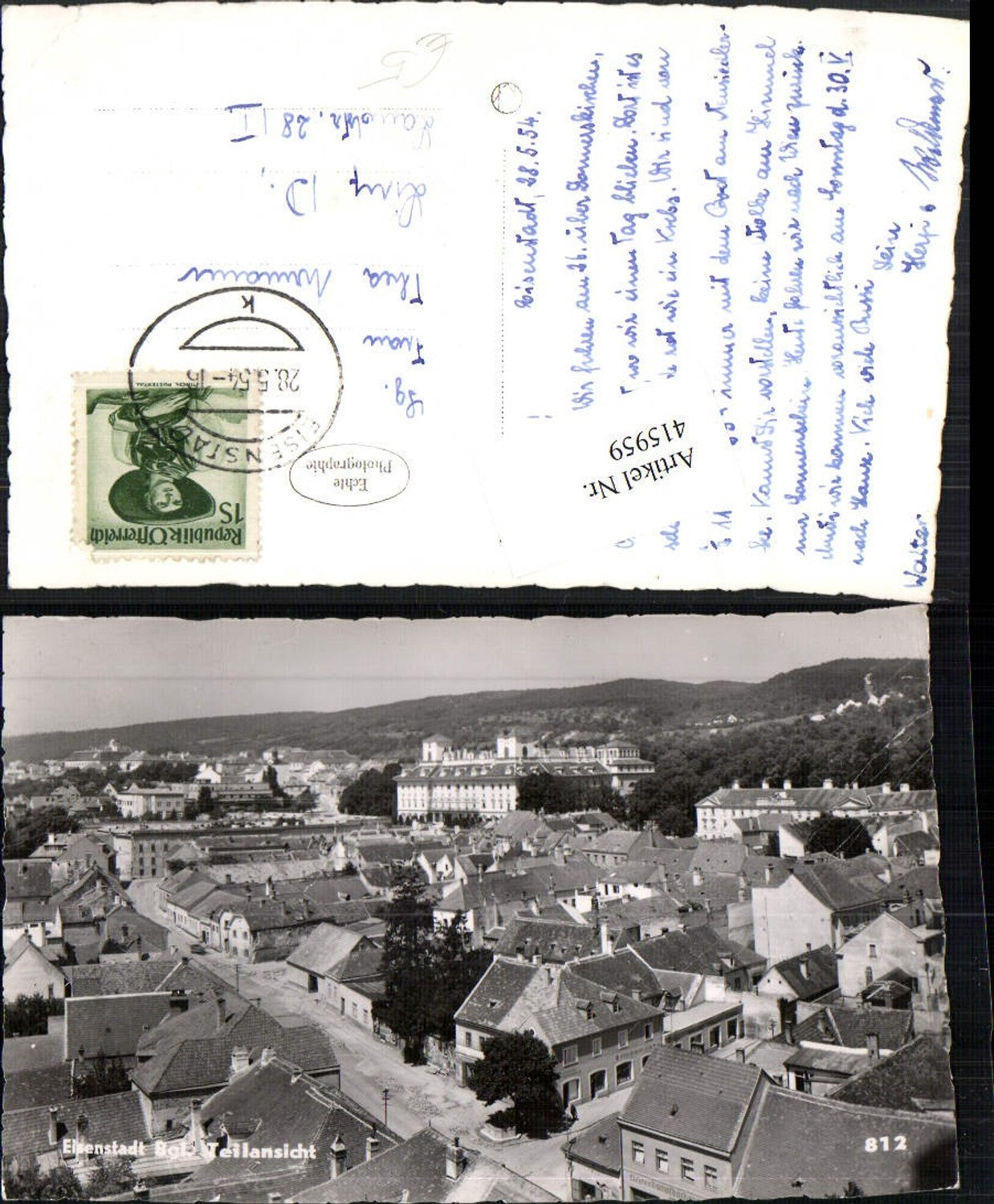 415959,Eisenstadt Teilansicht m. Schloss