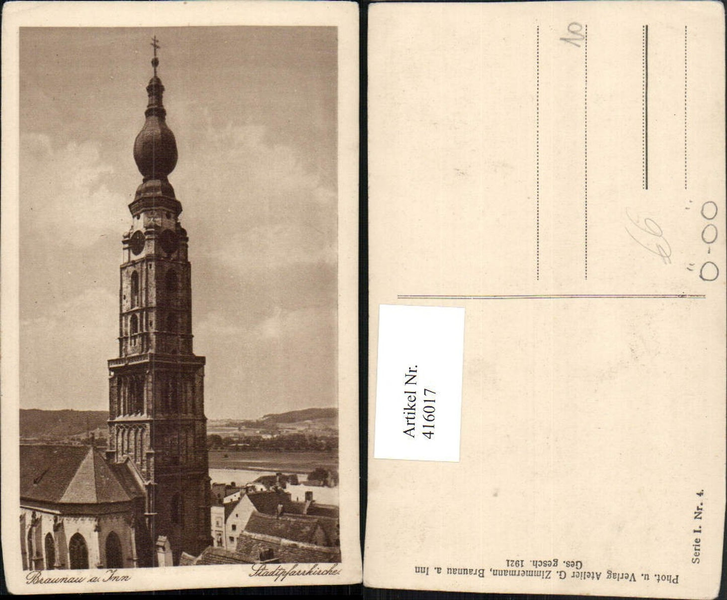 416017,Braunau am Inn Stadtpfarrkirche Kirche Turm