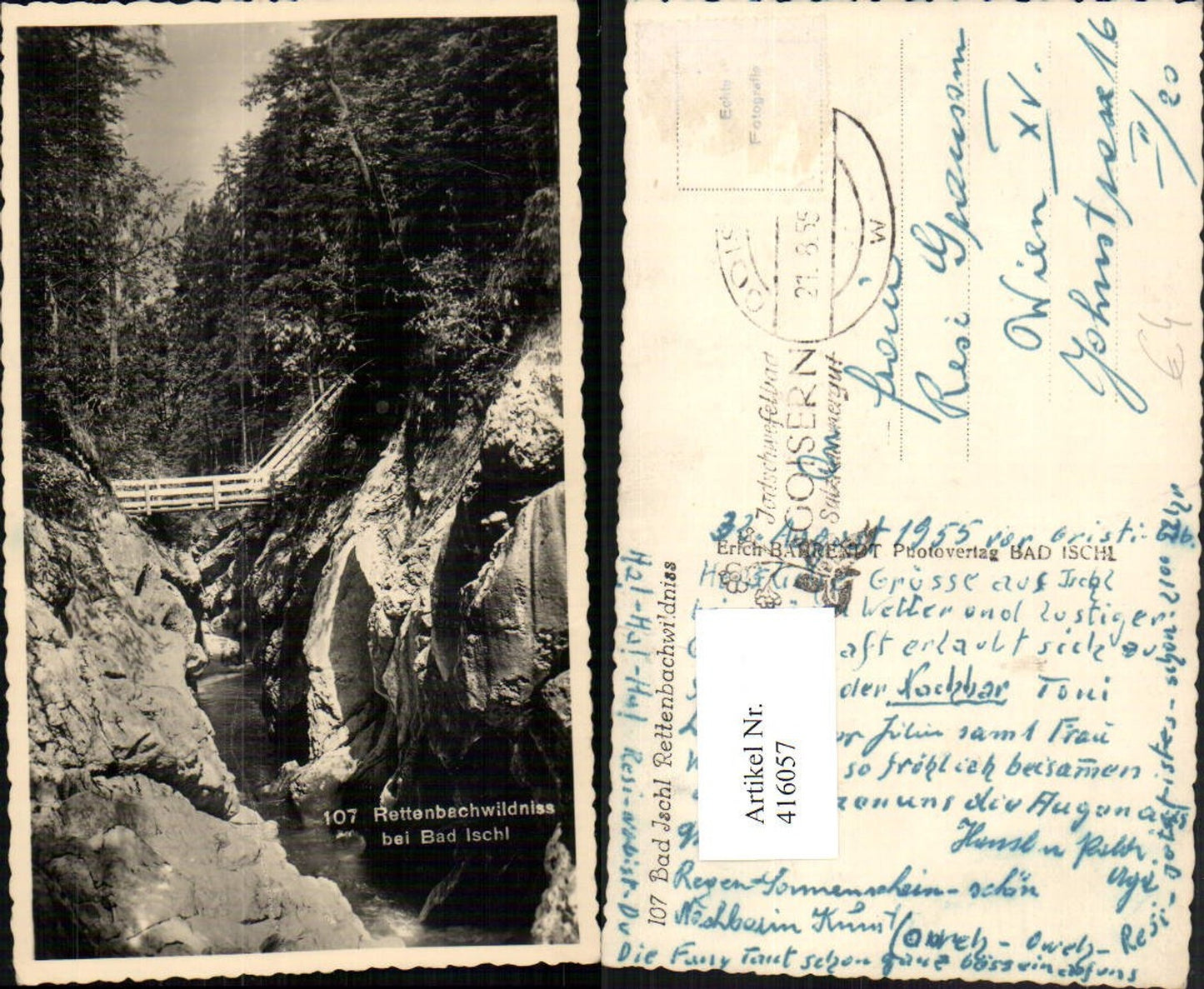 416057,Rettenbachwildnis b. Bad Ischl Schlucht Brücke