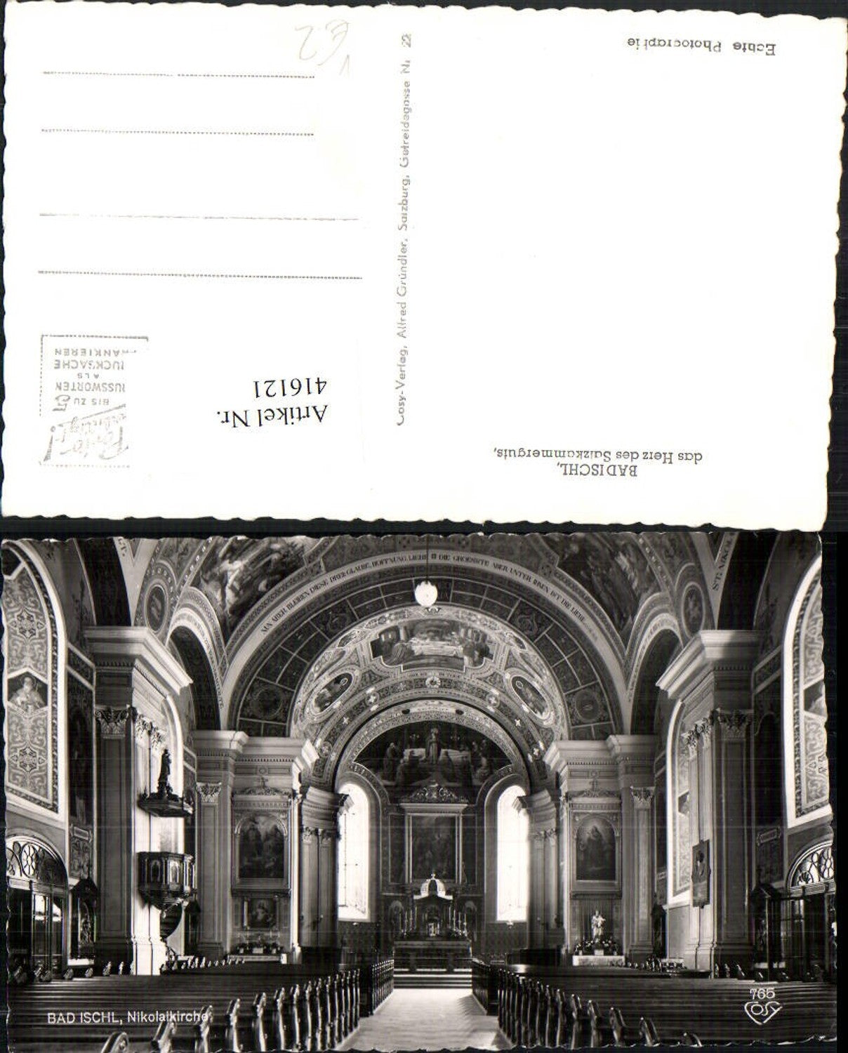 416121,Bad Ischl Nikolaikirche Kirche Innenansicht pub Cosy 765