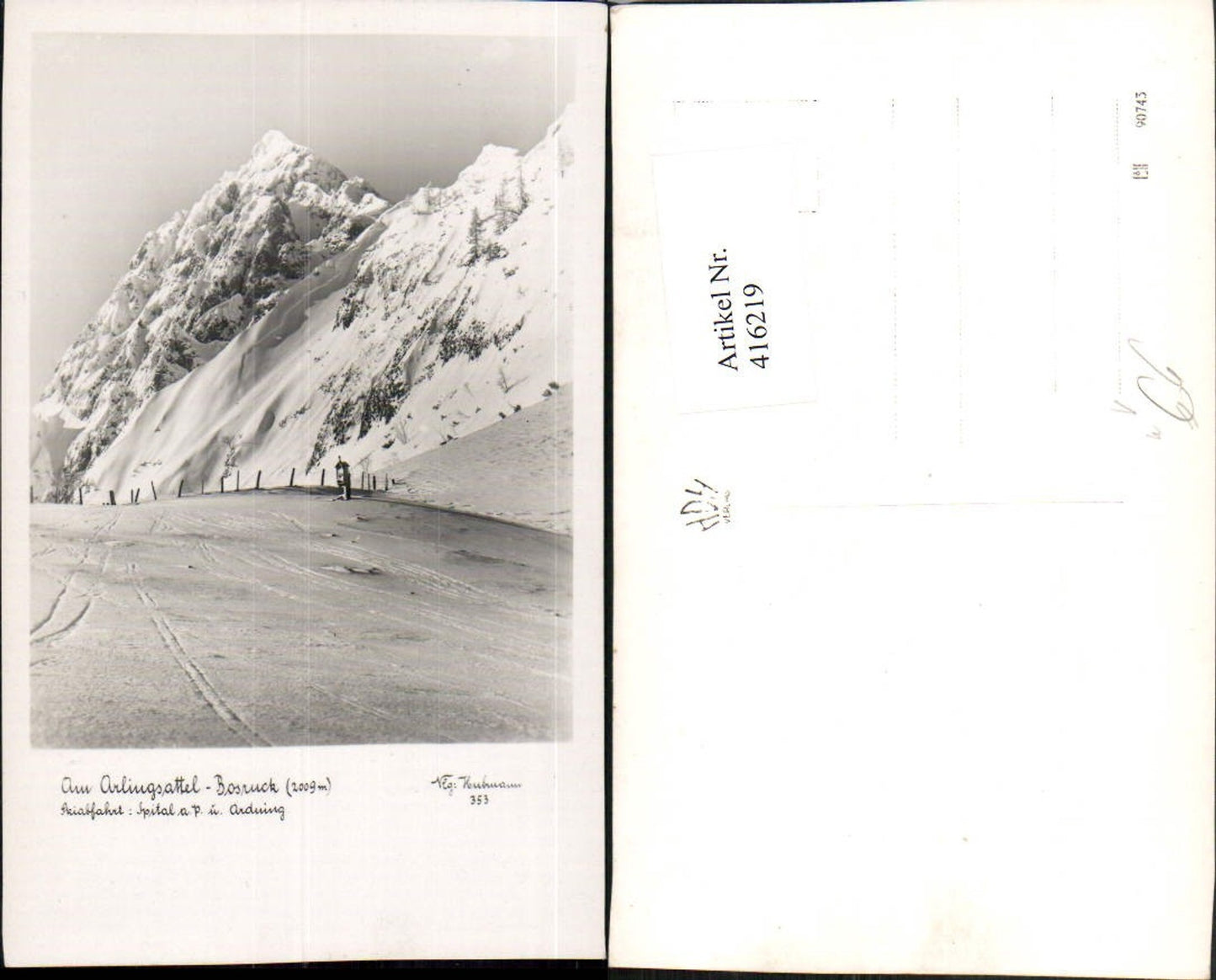 416219,Arlingsattel Bosruck b. Spital am Pyhrn Bergkulisse pub Foto Hubmann 353