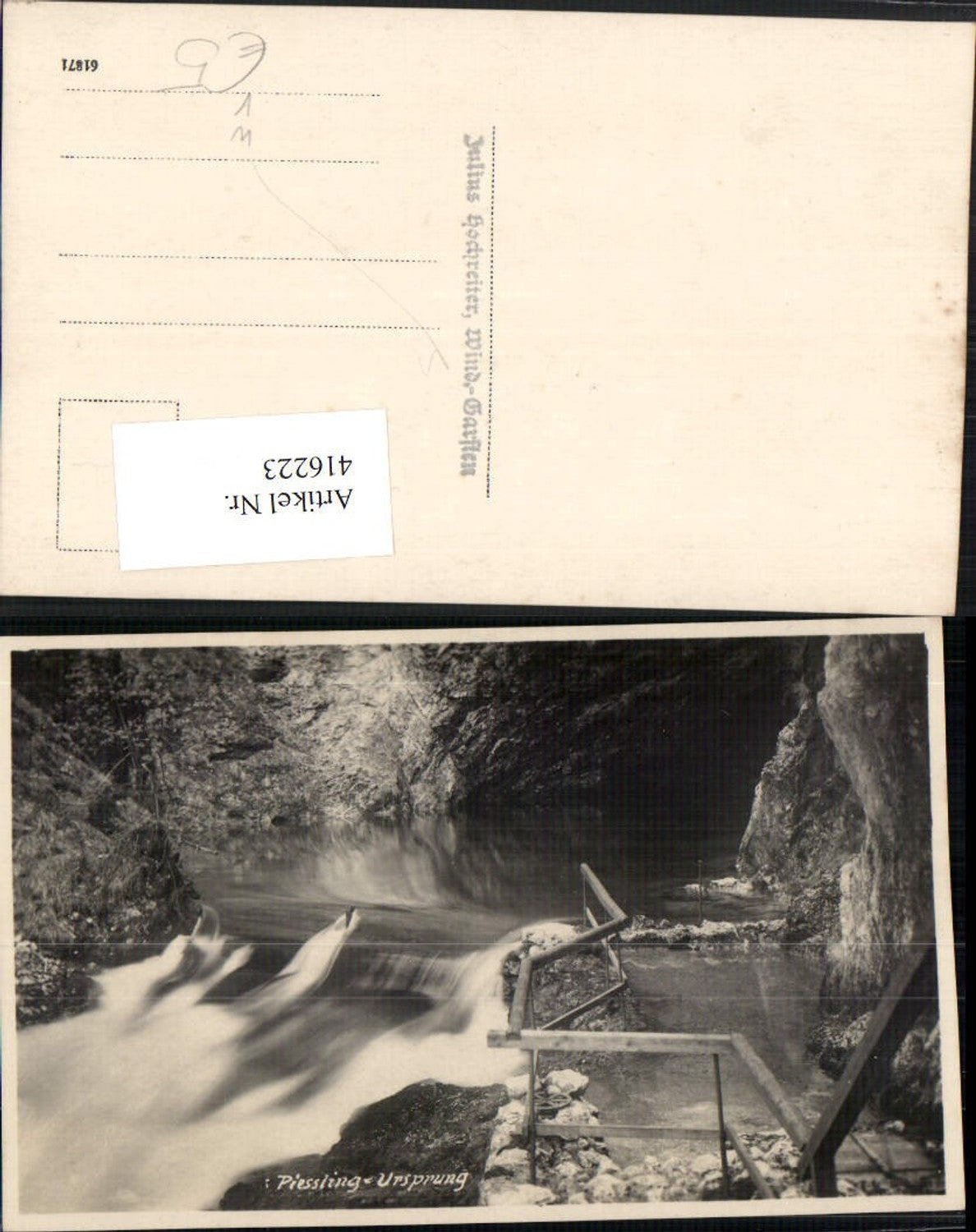 416223,Pießling-Urpsrung b. Windischgarsten Wehr pub Julius Hochreiter