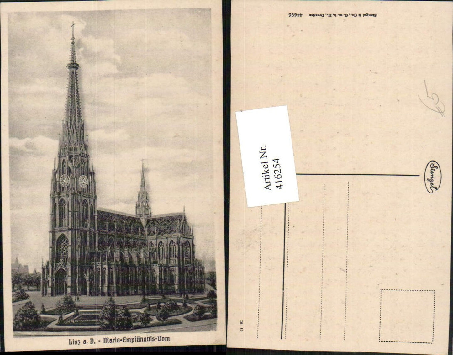 416254,Linz an d. Donau Maria-Empfängnis-Dom Kirche pub Stengel & Co 44696