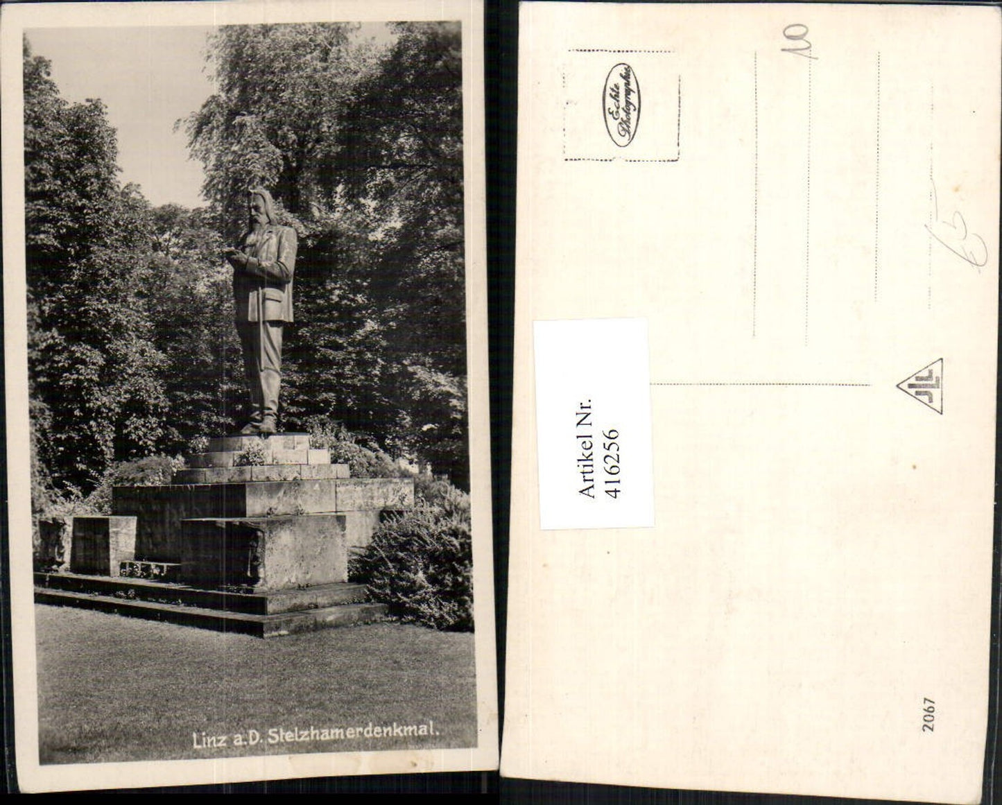 416256,Linz an d. Donau Stelzhamer-Denkmal Statue