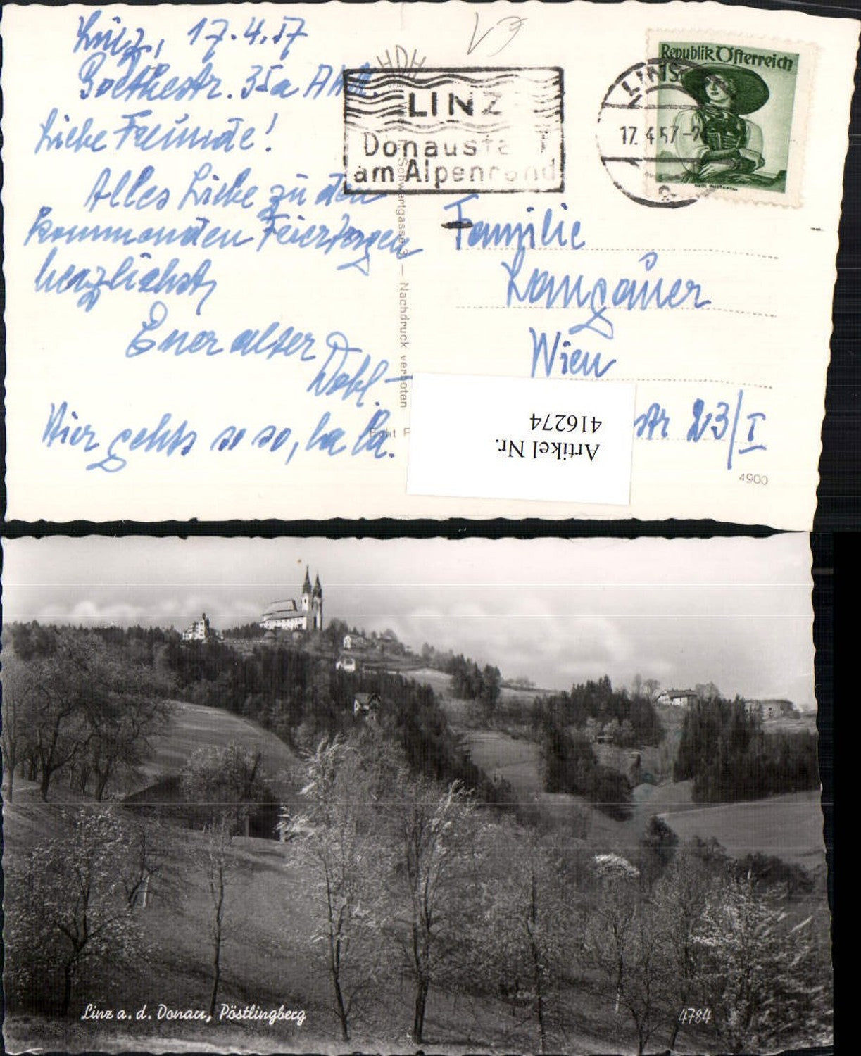 416274,Linz an d. Donau Pöstlingberg Kirche