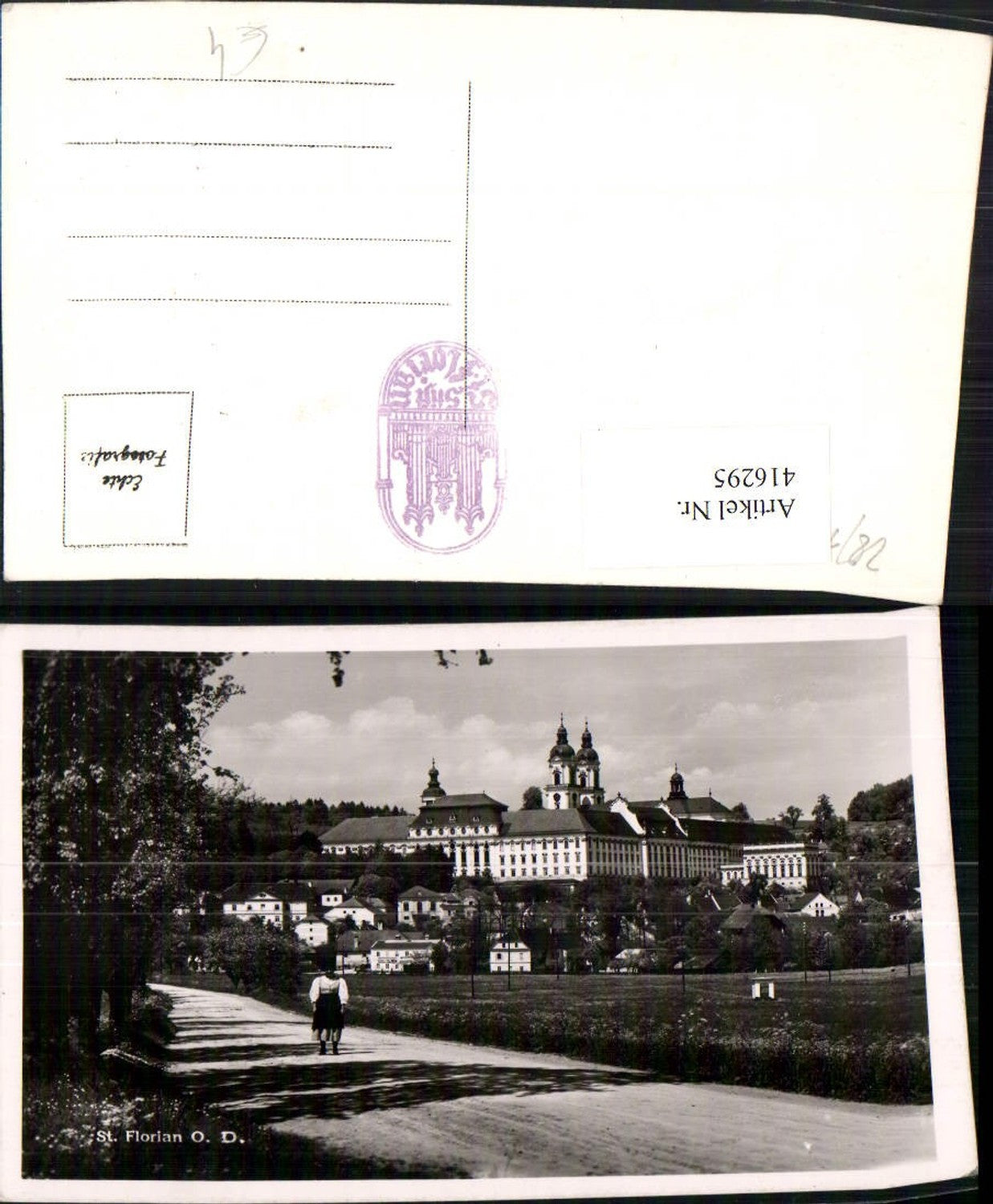 416295,St. Florian Teilansicht m. Stift