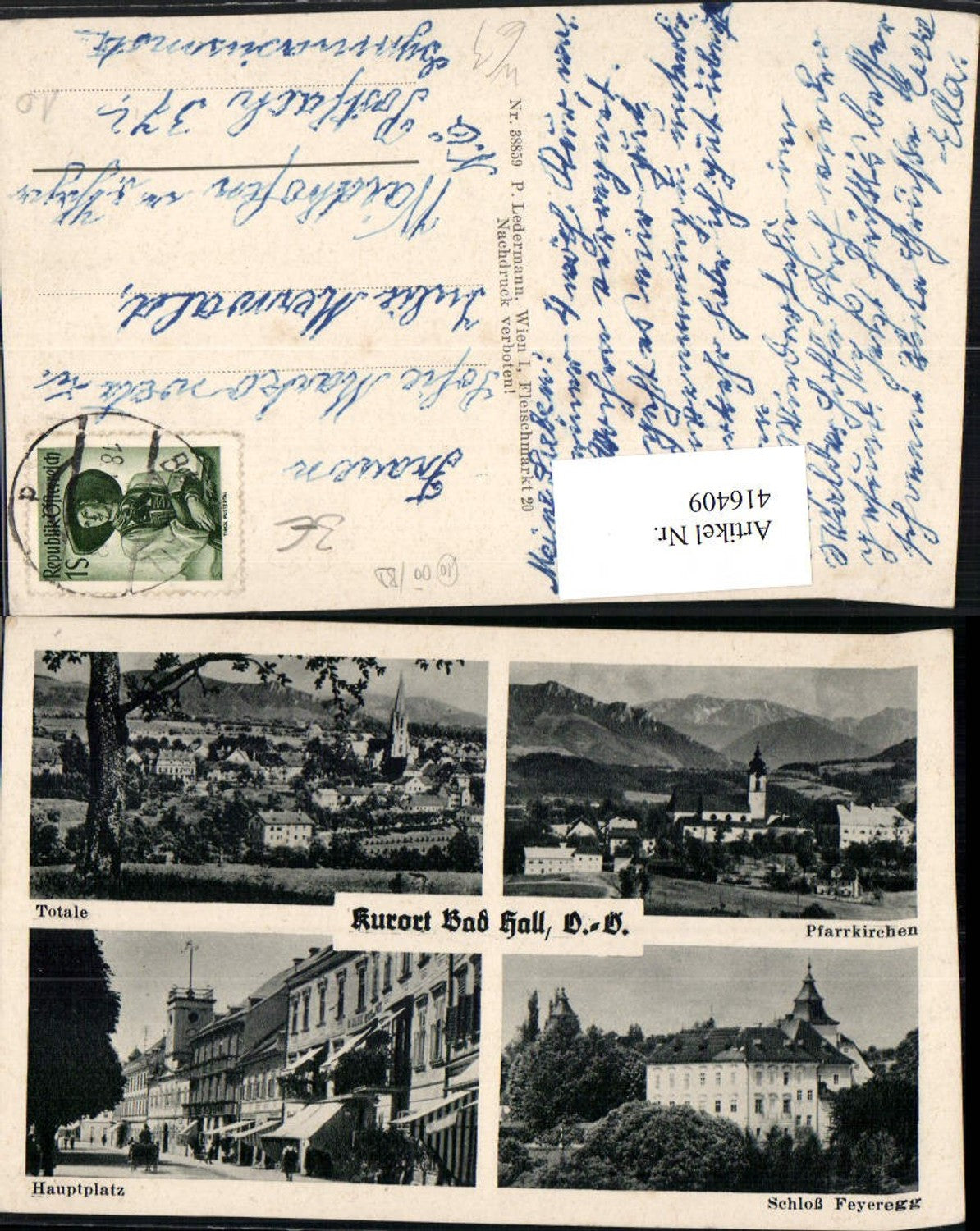 416409,Bad Hall Totale Pfarrkirchen Schloss Feyeregg Mehrbildkarte