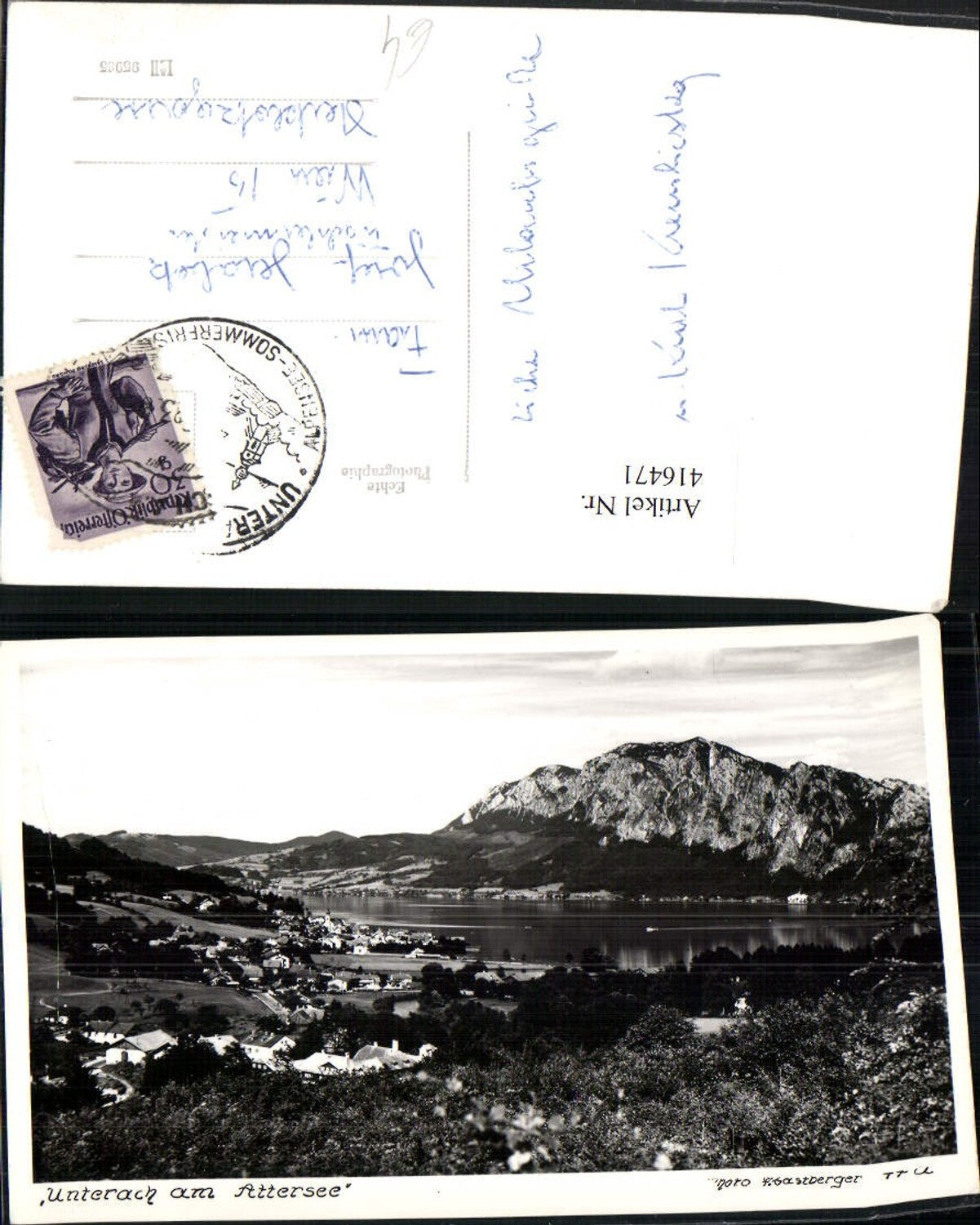 416471,Unterach am Attersee Totale Bergkulisse pub Foto Gastberger